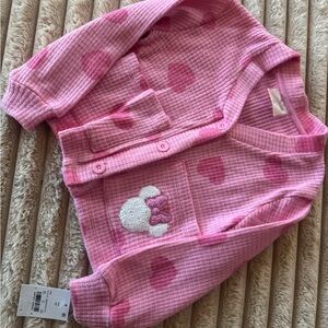 NWT Minnie Mouse Pink Toddler Cardigan